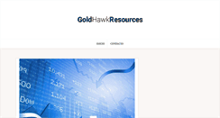 Desktop Screenshot of goldhawkresources.com
