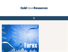 Tablet Screenshot of goldhawkresources.com